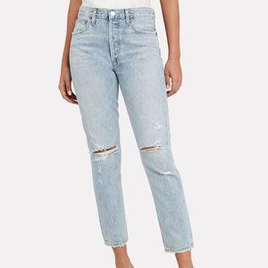AGOLDE Jamie High-Rise Distressed Jeans